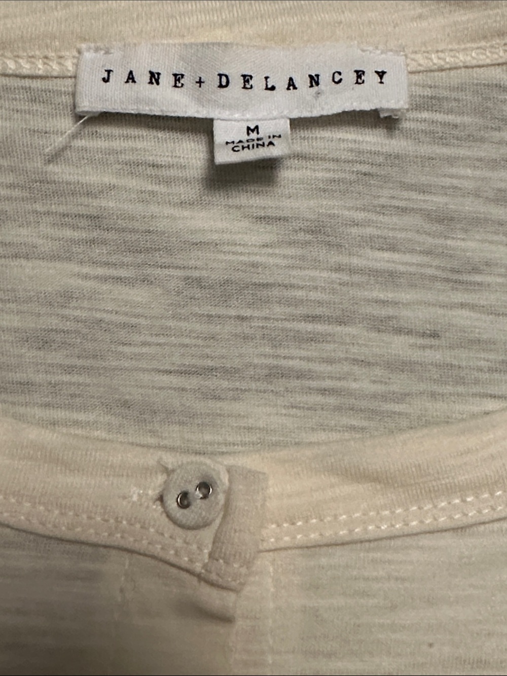 Cream Puff-Sleeve Button-Front Top - Picture 2 of 2